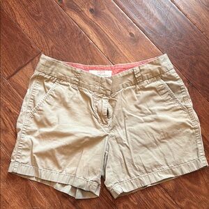 J. Crew Tan Chino Shorts Lightweight Cotton